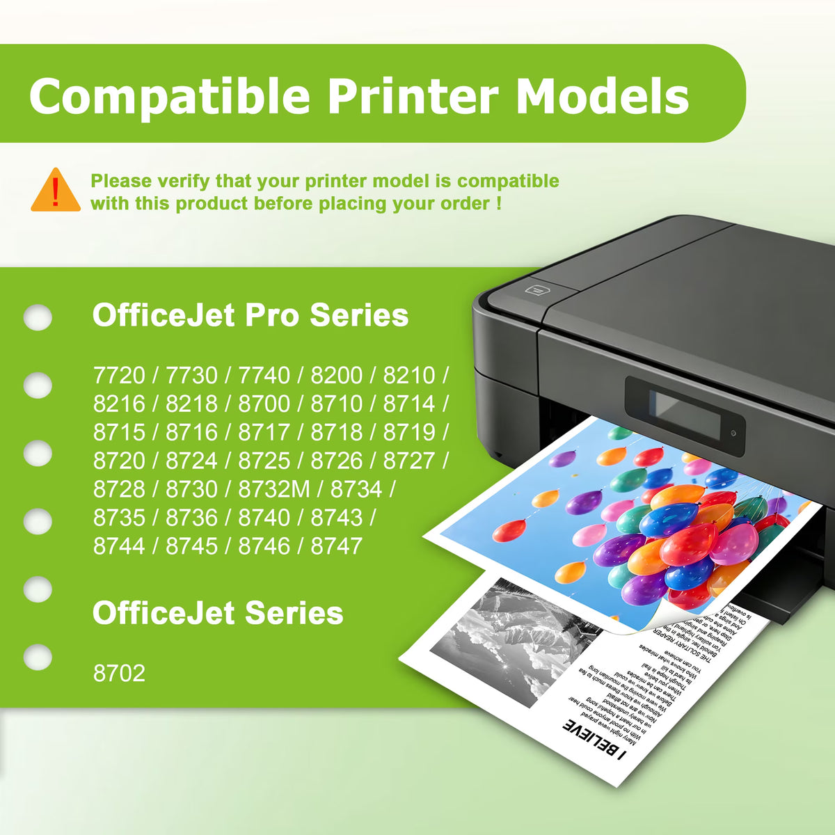 952XL 952 XL Ink Cartridges Compatible for HP 952XL Ink Cartridges Combo Pack for Officejet 8702 Printer (4 Pack)