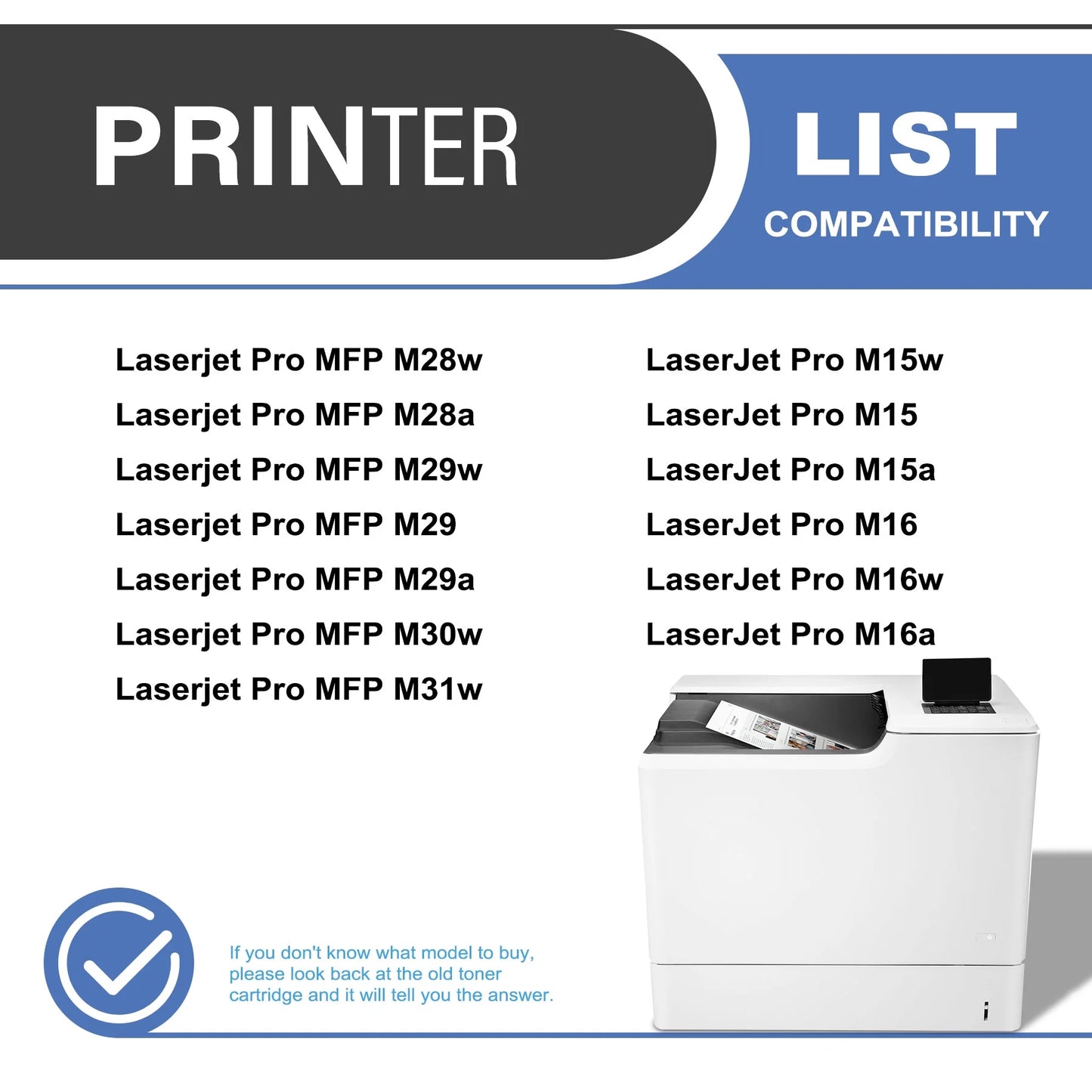 48A CF248A Compatible for HP 48A CF248A Toner Cartridge for LaserJet Pro MFP M15 M29 Printer(2 Pack）