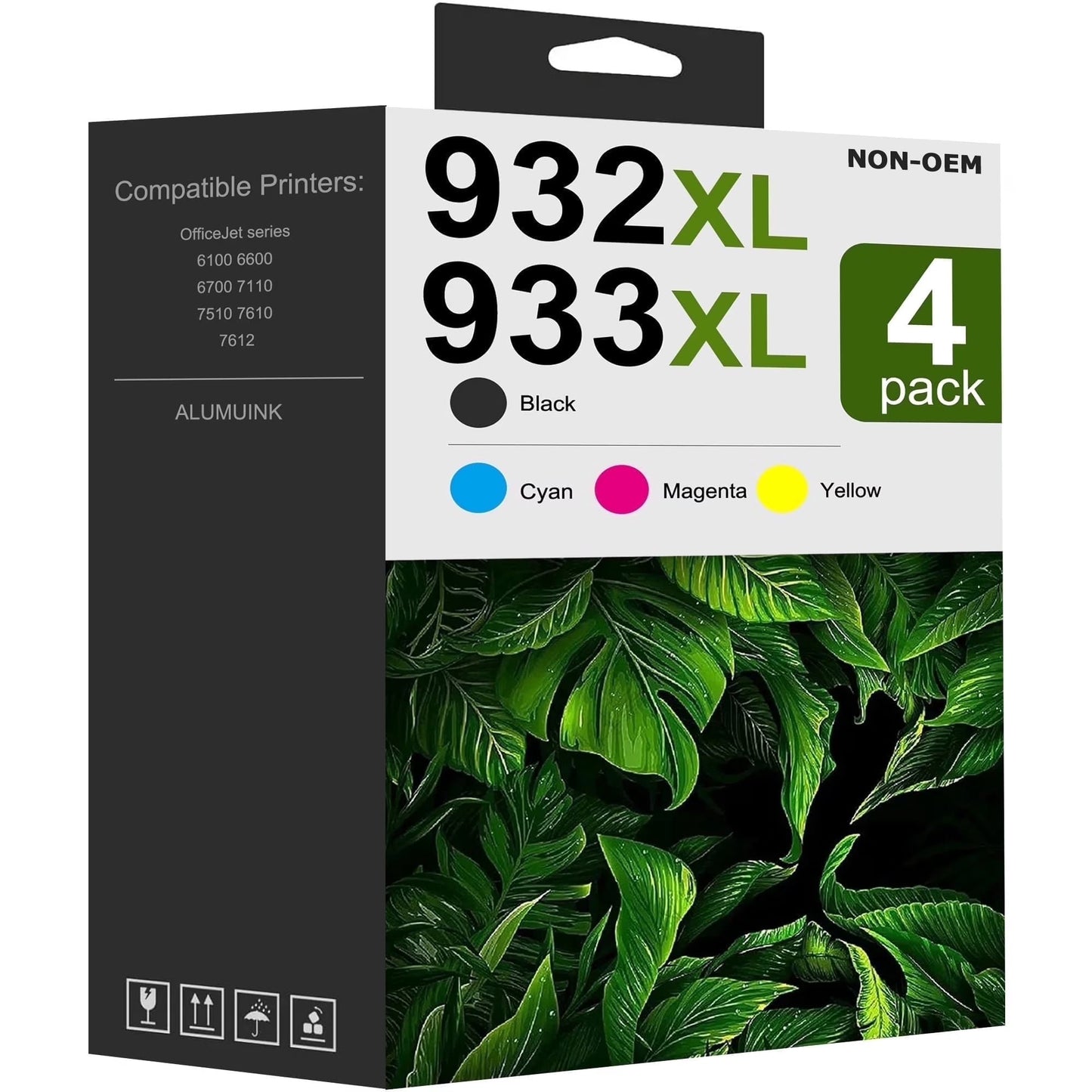 932XL 933XL Black Color Ink Cartridge Compatible for 932 XL 933 XL Ink for Officejet 6700 Printer