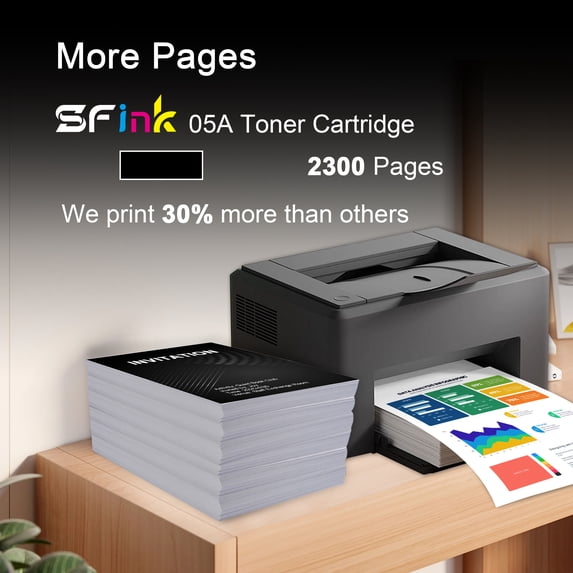 05A 05X Toner Cartridge 2-Pack Black Compatible for HP05A CE505A 05X CE505X for LaserJet P2035 P2035N P2055DN P2030 P2050 P2055X P2055D Printer Ink