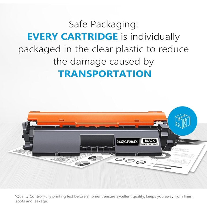 94X Black High Yield Toner Cartridges Compatible for 94X CF294X Toner Cartridge Black Work with Pro M118dw MFP M148dw M118 Printer (2-Pack, Black)