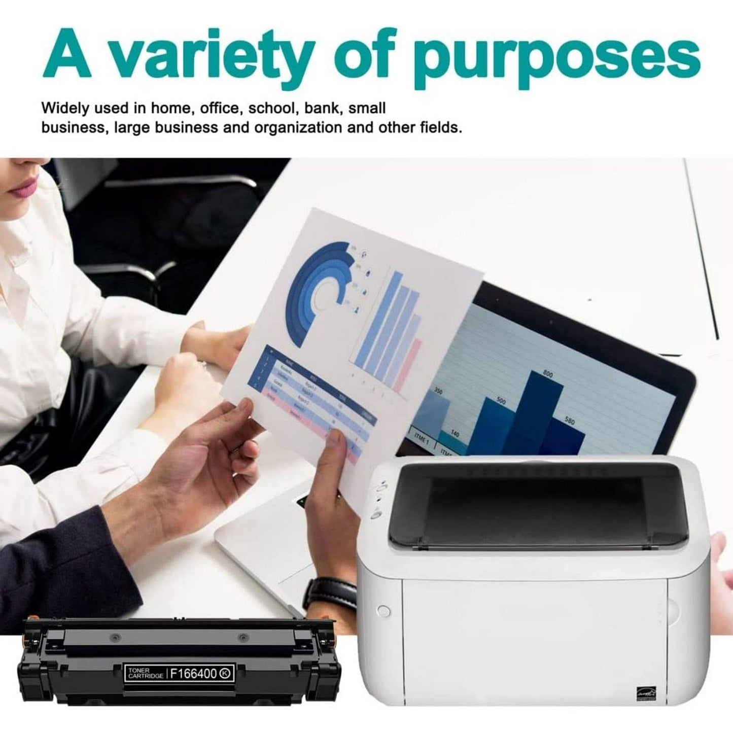 F166400 Toner Cartridge: F166400 Toner Cartridge Replacement for Canon F166400 Printer