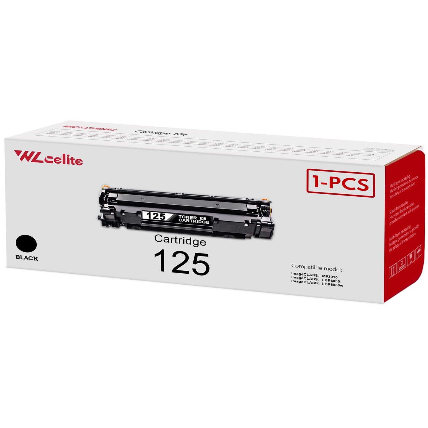 CRG 125 Toner Compatible for Canon CRG125 Toner Cartridge for ImageCLASS LBP6030w LBP6000 MF3010 Printer