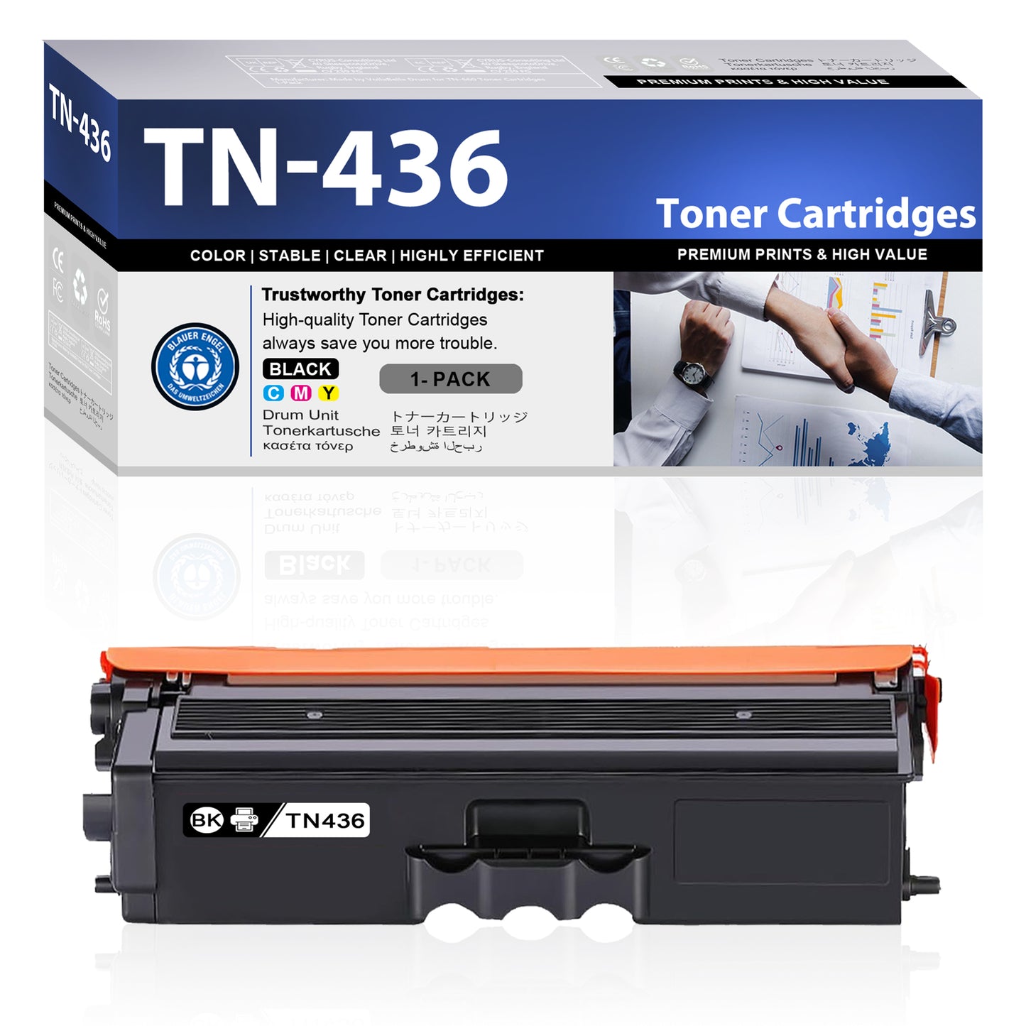 TN436 ZXTZX Toner Cartridges Compatibles for Brother TN436 Toner HL-L8360CDW MFC-L8900CDW Series Printers 1 Pack Black