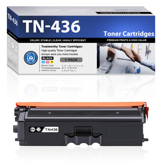 TN436 ZXTZX Toner Cartridges Compatibles for Brother TN436 Toner HL-L8360CDW MFC-L8900CDW Series Printers 1 Pack Black