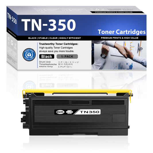 TN350 Toner Cartridge ZXTZX Compatibles for Brother TN350 Compatibles for HL-2040N MFC-7225N Series Printers 1 Pack Black