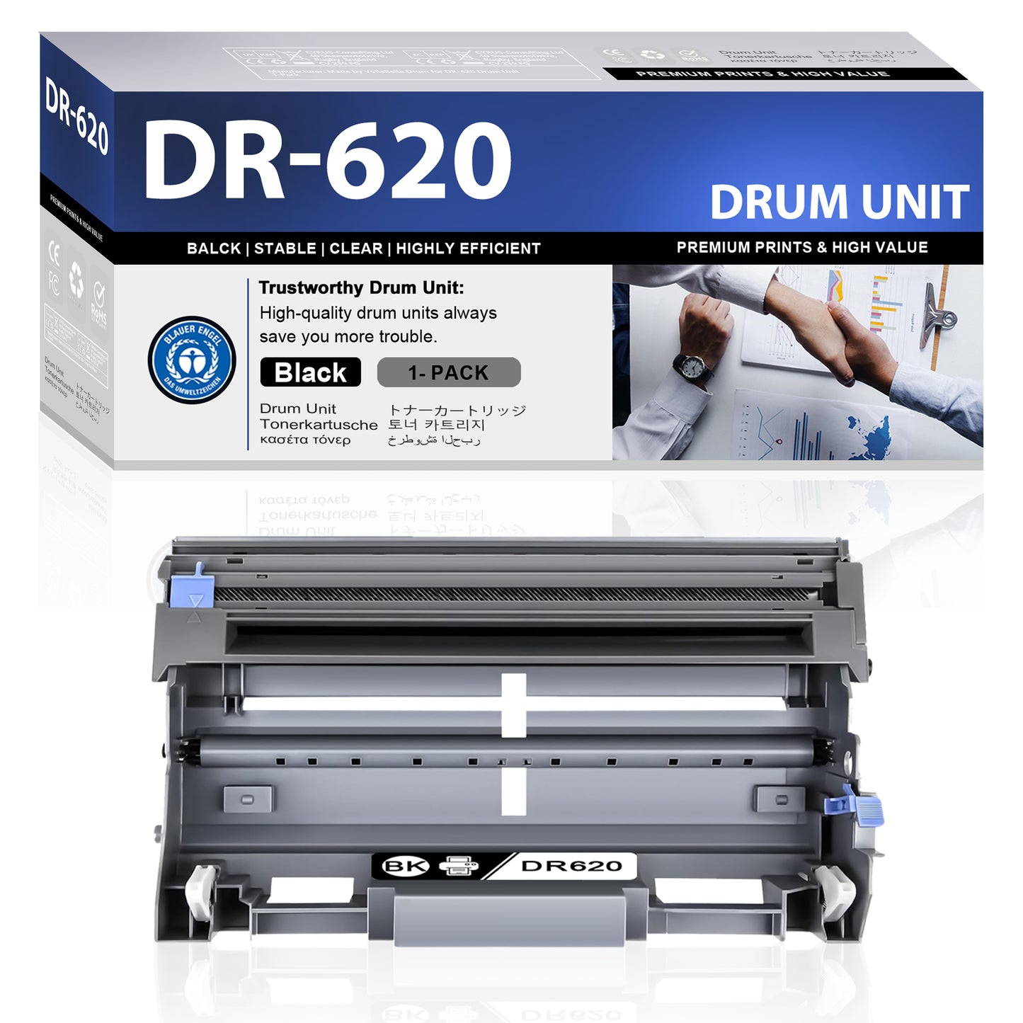 DR620  Drum Unit Black ZXTZX  Compatible for Brother  for HL-5380DN MFC-8870DW MFC-8690DW Series Printers 1 Pack Black