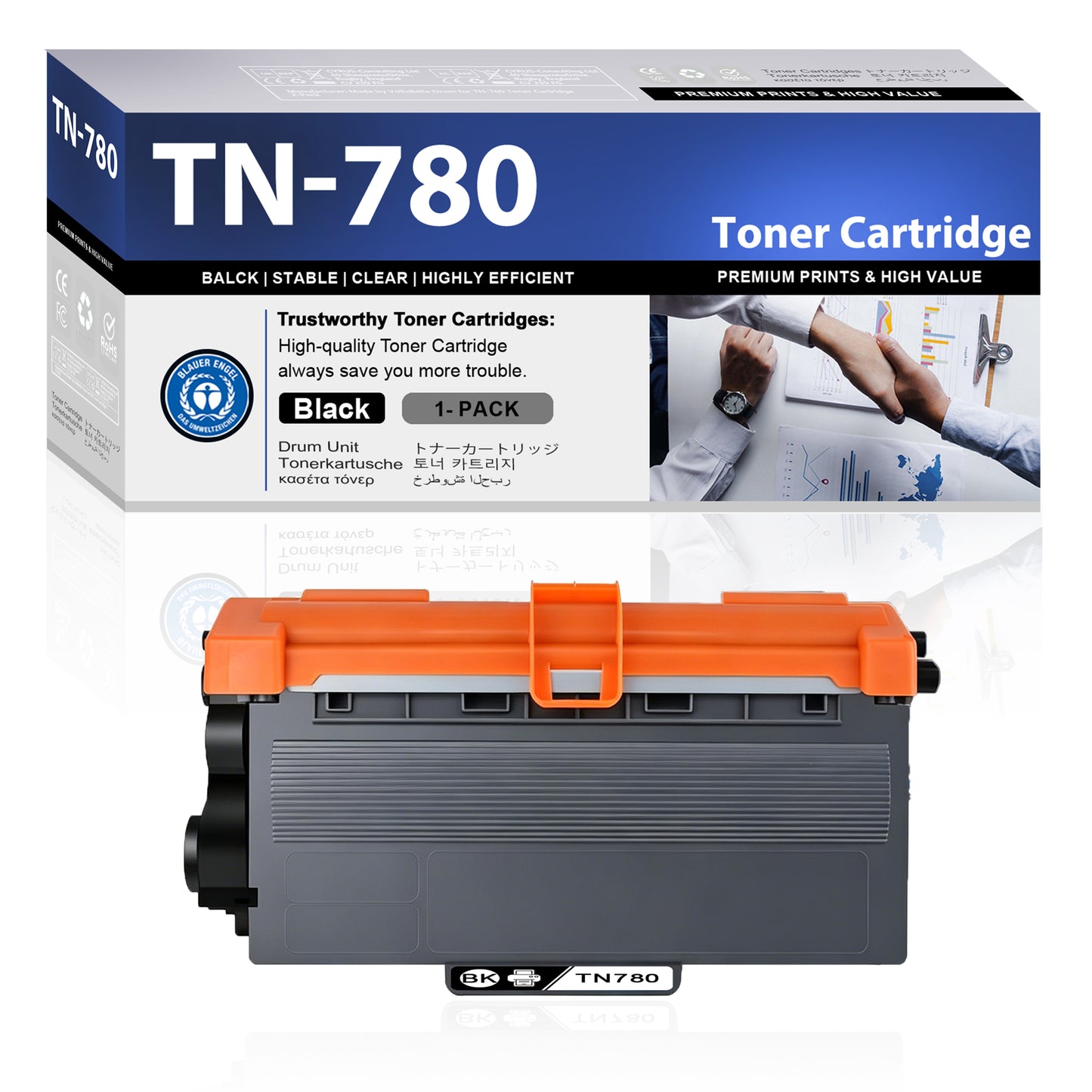 TN780 Toner Cartridge ZXTZX Compatibles for Brother TN-780 Compatibles for HL-6180DWT MFC-8950DWT Series Printers 1 Pack Black