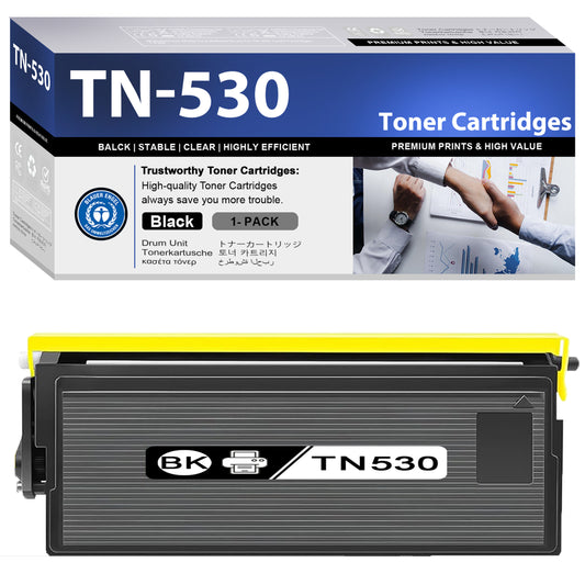 TN530 Toner Cartridge ZXTZX Compatibles for Brother TN530 Compatibles for HL-5170DN MFC-8840DN Series Printers 1 Pack Black