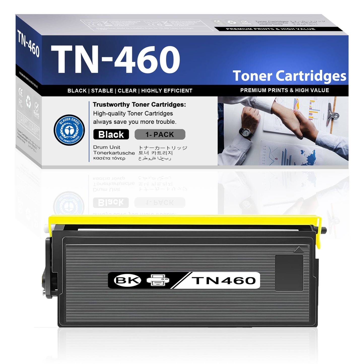 TN460 Toner Cartridge ZXTZX Compatibles for Brother TN-460 Compatibles for HL-1470N MFC-8600 Series Printers 1 Pack Black