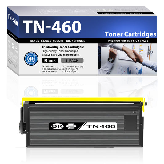 TN460 Toner Cartridge ZXTZX Compatibles for Brother TN-460 Compatibles for HL-1470N MFC-8600 Series Printers 1 Pack Black