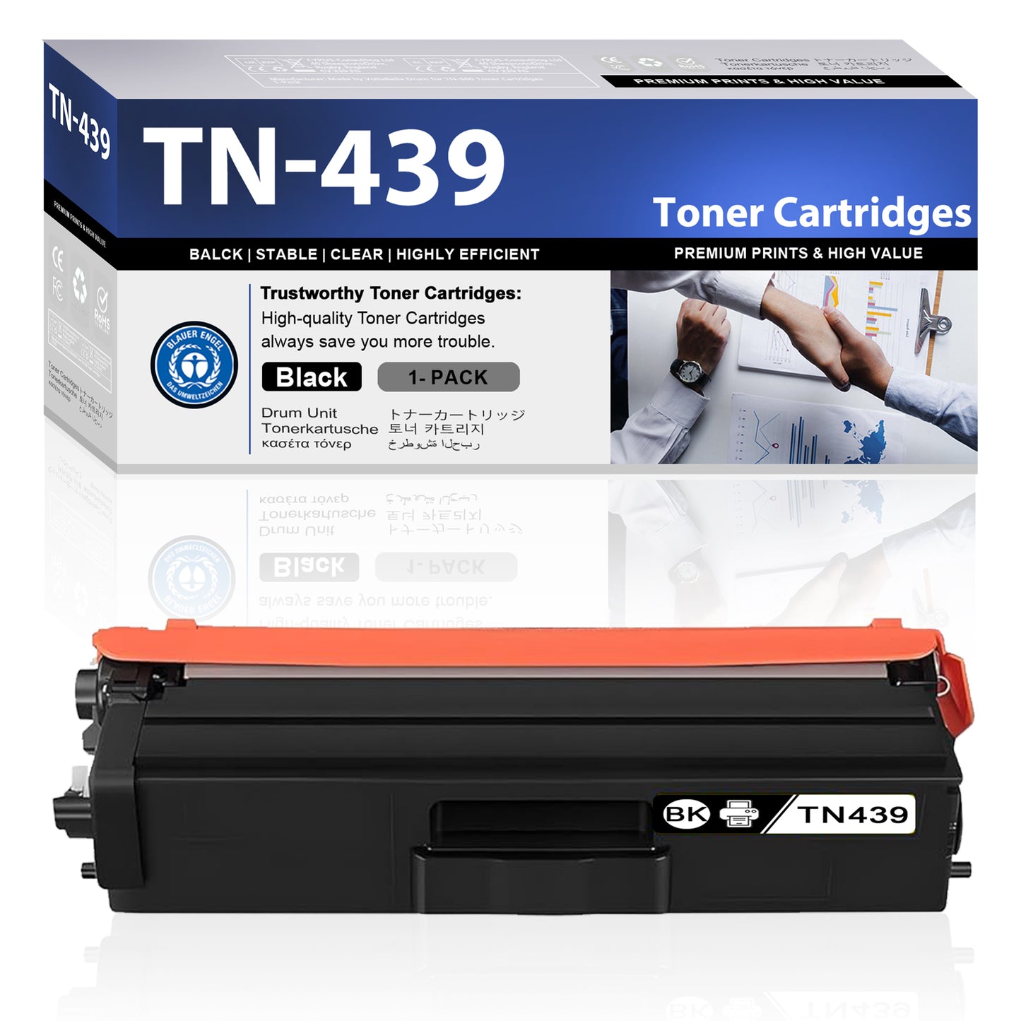 TN439 Toner Cartridges ZXTZX Compatibles for Brother TN439 Toner HL-L9310CDW MFC-L8610CDW Series Printers 1 Black Pack