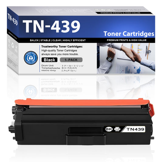 TN439 Toner Cartridges ZXTZX Compatibles for Brother TN439 Toner HL-L9310CDW MFC-L8610CDW Series Printers 1 Black Pack
