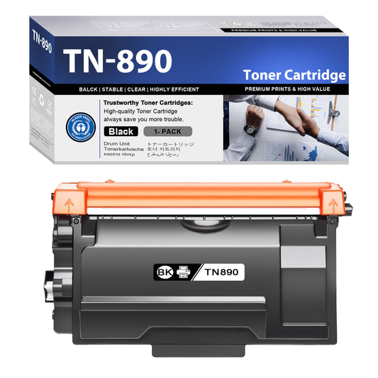 TN890 Toner Cartridge ZXTZX Compatibles for Brother TN-890 Compatibles for HL-L6250DW MFC-L6900DW Series Printers 1 Pack Black