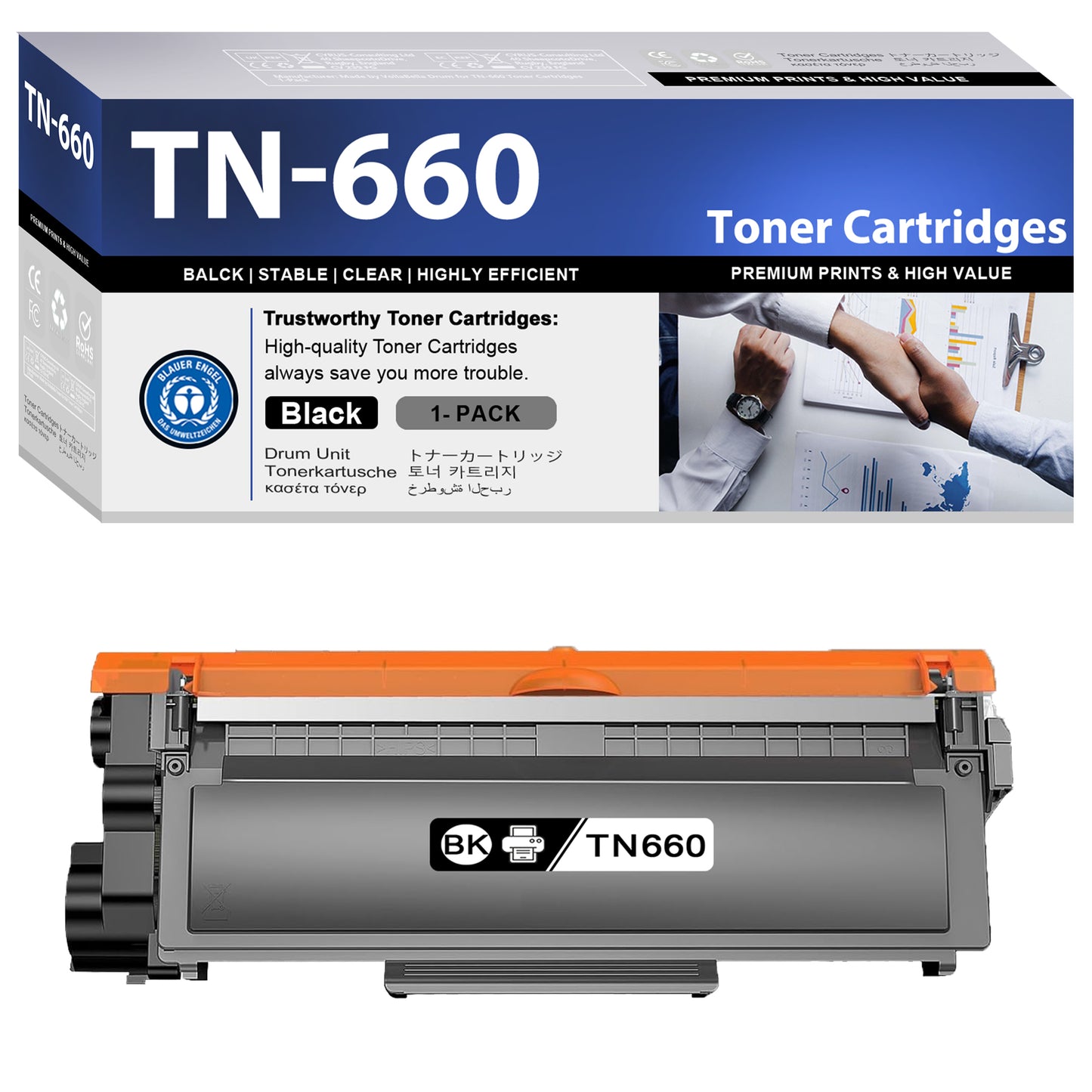 TN660 Toner Cartridge ZXTZX Compatibles for Brother TN-660 Compatibles for HL-L2315DW MFC-L2720DW Series Printers 1 Pack Black