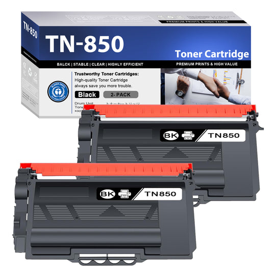 TN850 Toner Cartridge ZXTZX Compatibles for Brother TN-850 Compatibles for HL-L6400DWT MFC-L6700DW Series Printers 2 Pack Black