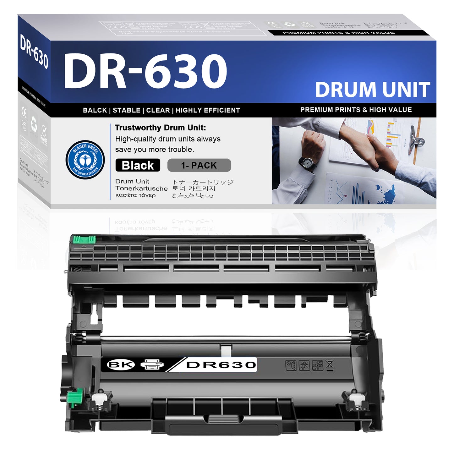 DR630 Drum Unit Black ZXTZX Compatible for Brother for HL-L2305W MFC-L2700DW Series Printers 1 Pack Black