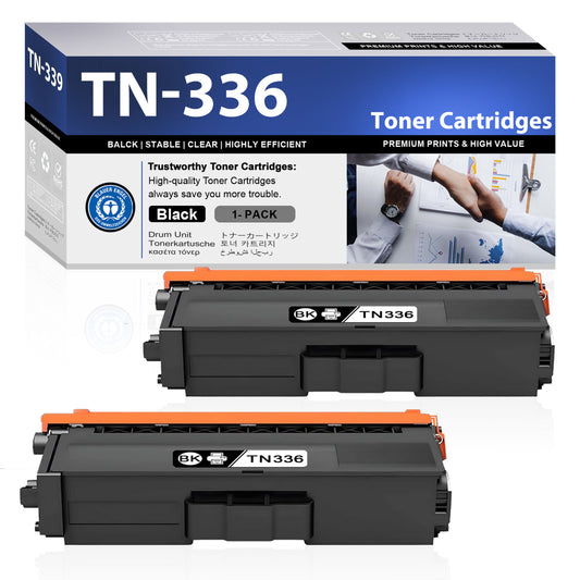 TN336 Toner Cartridges ZXTZX Compatibles for Brother TN336 Toner HL-4140CN MFC-9560CDN  Series Printers 2 Pack Black