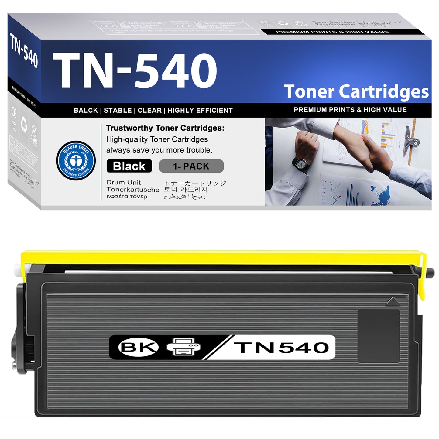 TN540 Toner Cartridge ZXTZX Compatibles for Brother TN540 Compatibles for HL-5170DN MFC-8840DN Series Printers 1 Pack Black