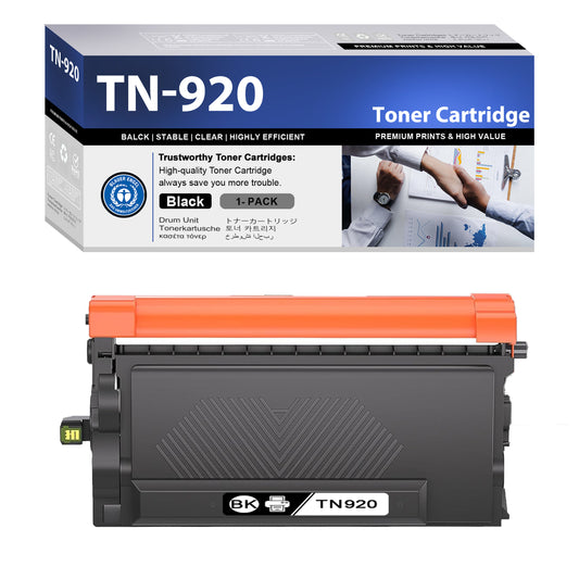 TN920 Toner Cartridge ZXTZX Compatibles for Brother TN-920 Compatibles for HL-L6415DW MFC-L6810DW Series Printers 1 Pack Black