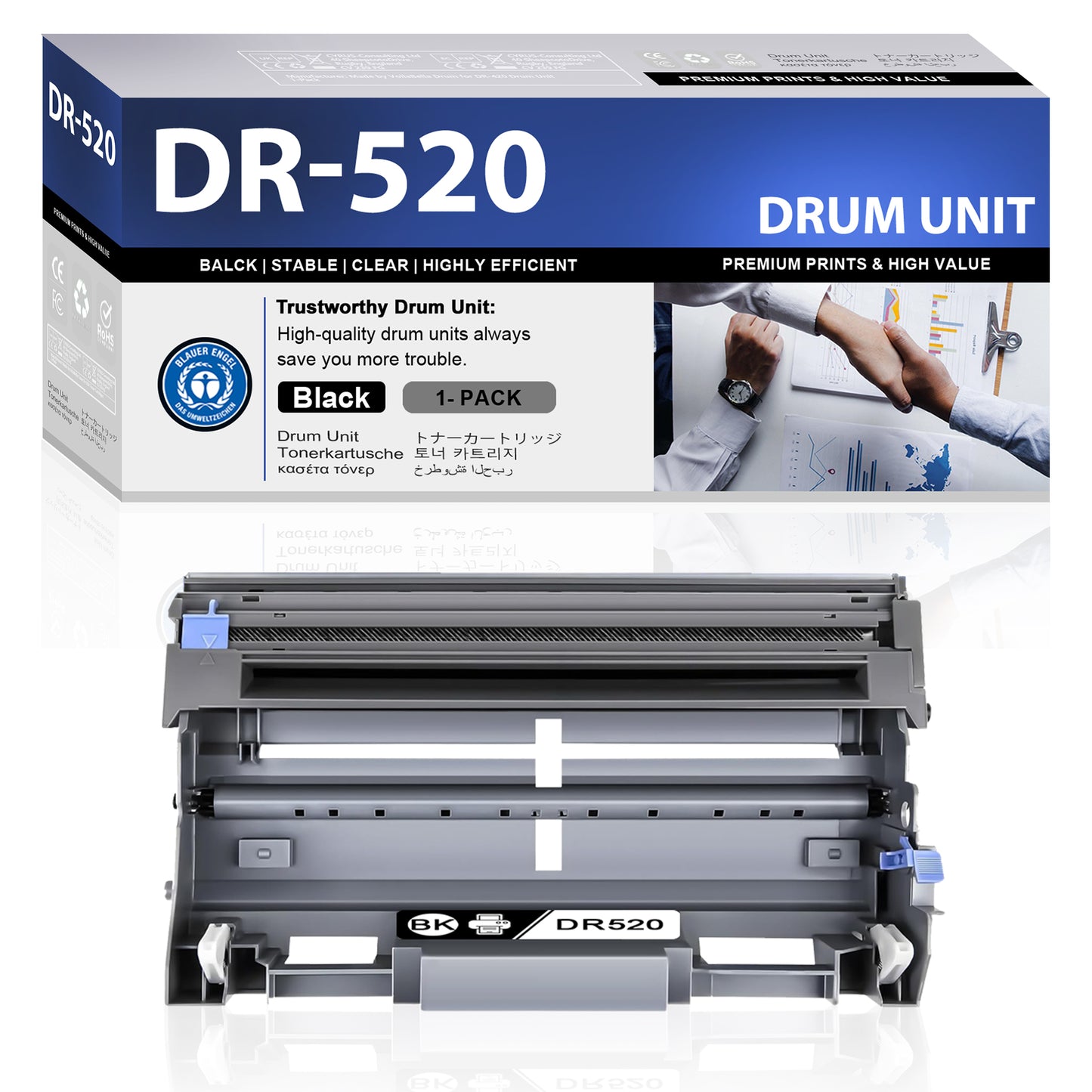 DR520  Drum Unit Black ZXTZX  Compatible for Brother  for HL-5250DN MFC-8690DW MFC-8890DW Series Printers 1 Pack Black