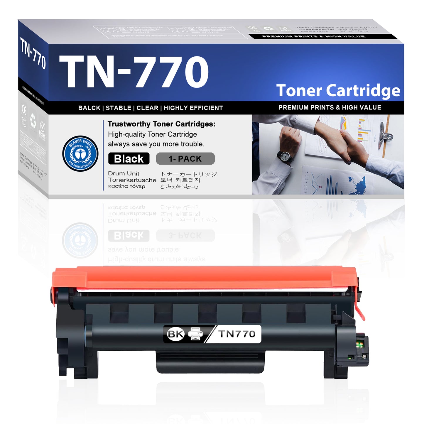 TN770 Toner Cartridges ZXTZX Compatibles for Brother TN770 Toner HL-L5215DW MFC-L2750DWXL Series Printers 1 Pack