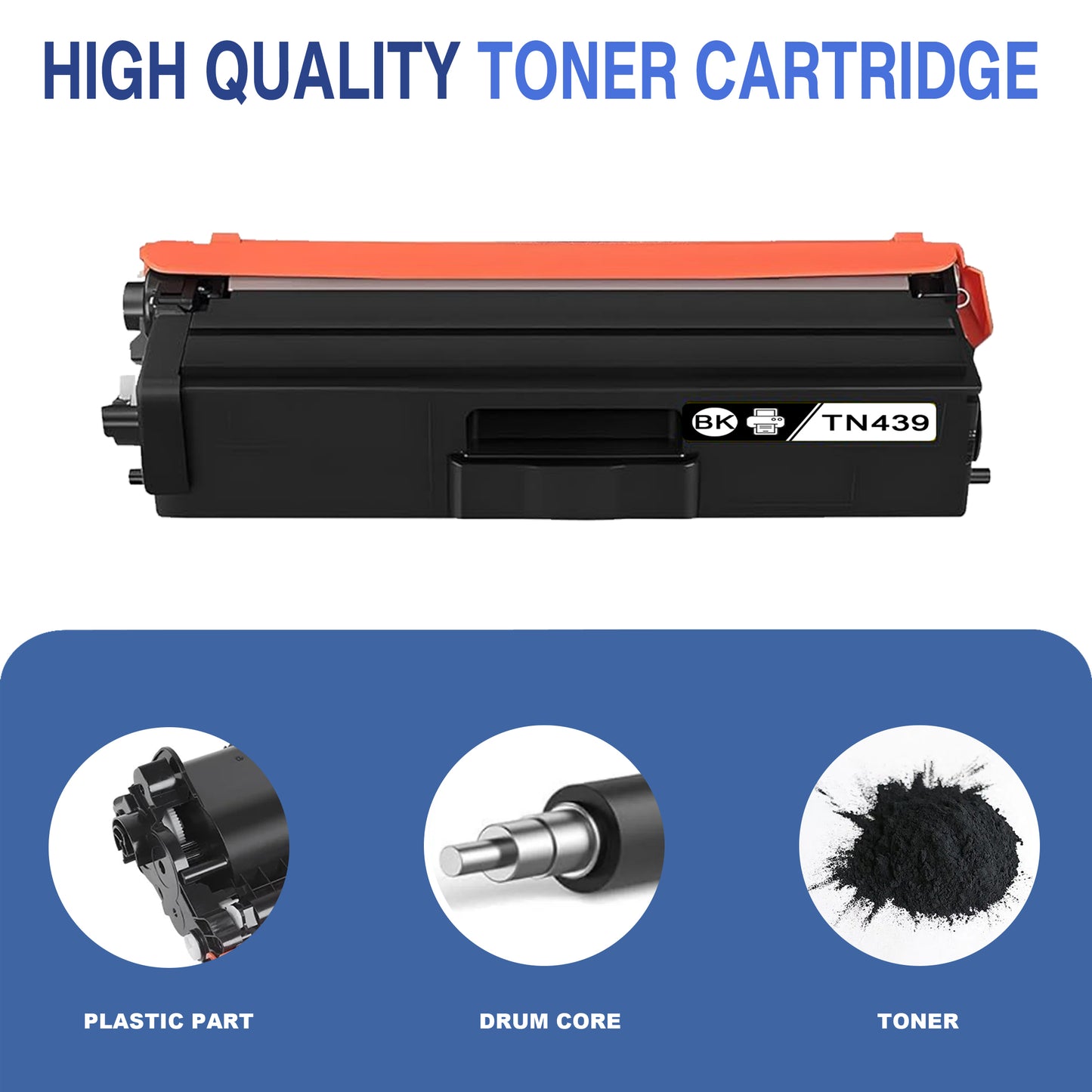 TN439 Toner Cartridges ZXTZX Compatibles for Brother TN439 Toner HL-L9310CDW MFC-L8610CDW Series Printers 2 Black Pack