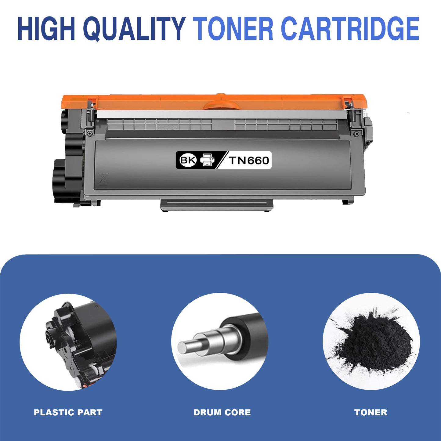 TN660 Toner Cartridge ZXTZX Compatibles for Brother TN-660 Compatibles for HL-L2315DW MFC-L2720DW Series Printers 1 Pack Black