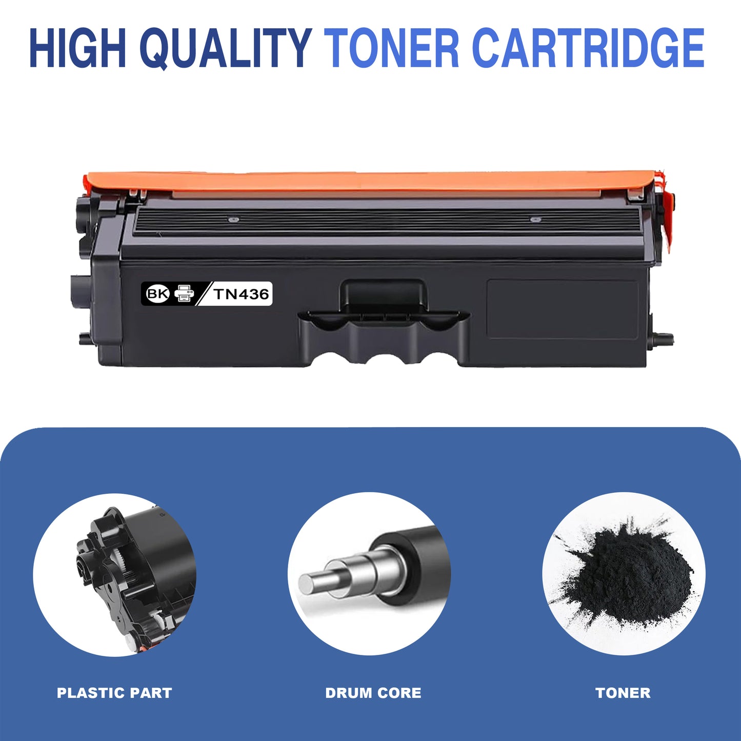 TN436 ZXTZX Toner Cartridges Compatibles for Brother TN436 Toner HL-L8360CDW MFC-L8900CDW Series Printers 2 Pack Black