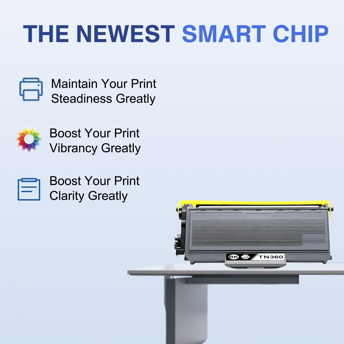 TN360 Toner Cartridge ZXTZX Compatibles for Brother TN360 Compatibles for MFC-7840W HL-2170W Series Printers 2 Pack Black