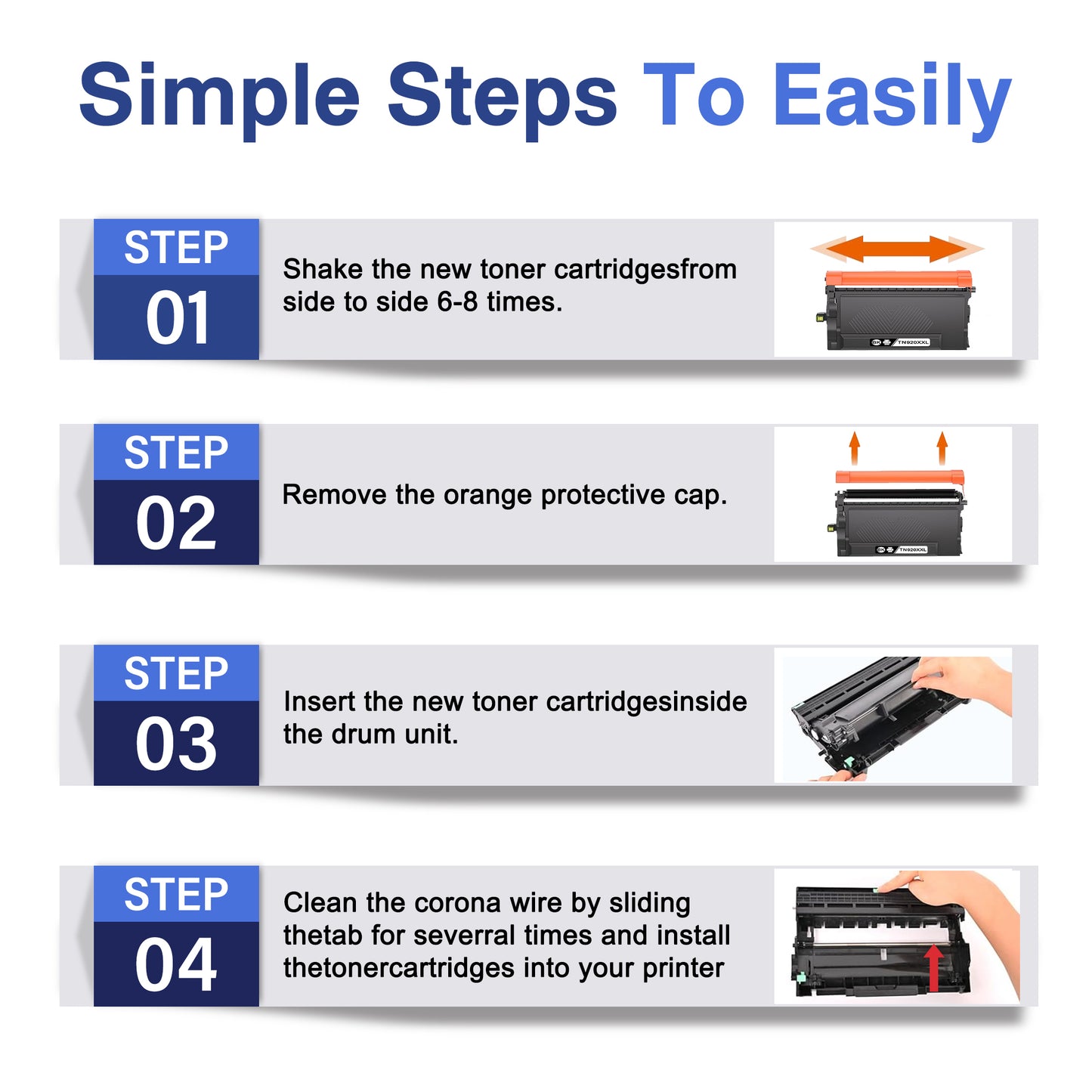 TN920XXL Toner Cartridge ZXTZX Compatibles for Brother TN920 TN920XL TN-920XXL Compatibles for HL-L5215DW MFC-L5710DN Series Printers Black 1 Pack