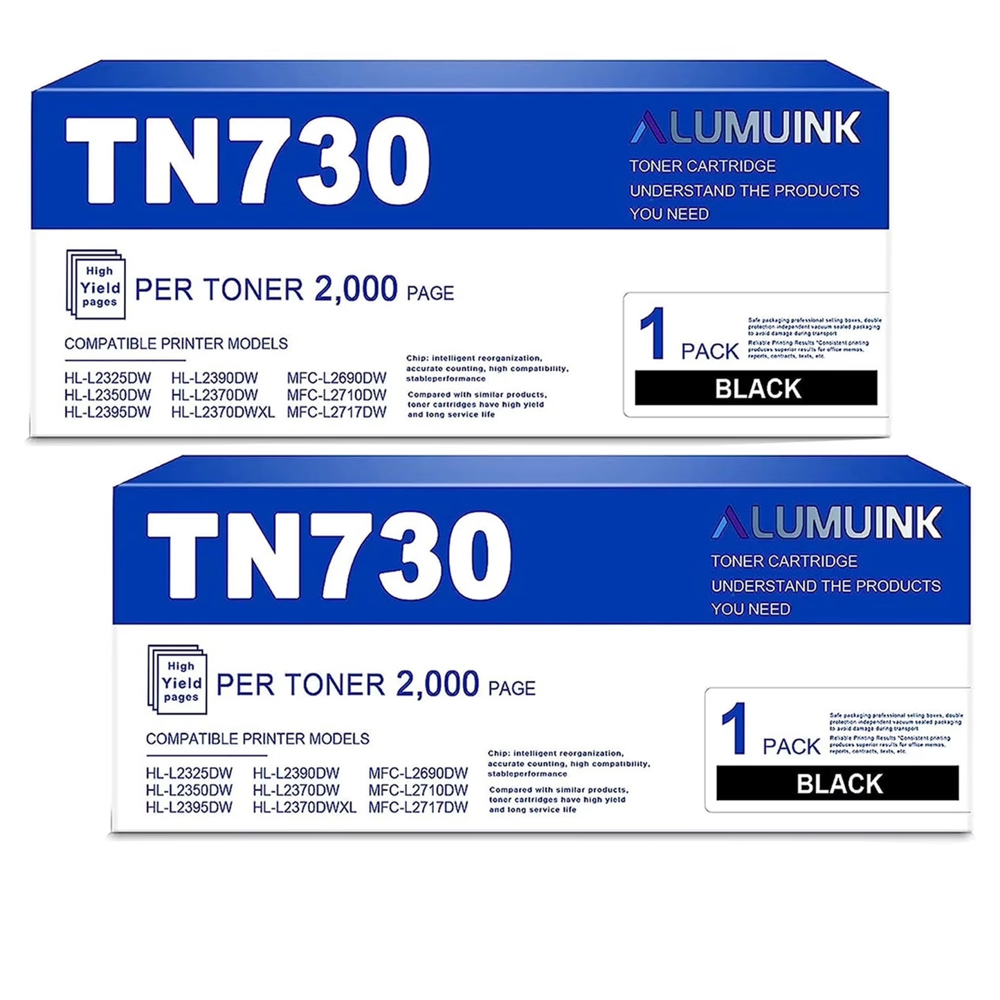 TN 730 Black TN-730 TN730 Toner Cartridge Compatible for Brother TN730 Toner DCP-L2550DW Printer