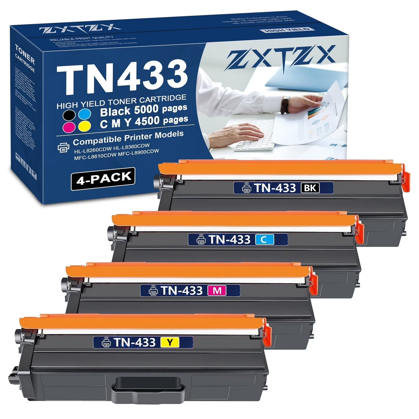TN433 Toner Compatible for Brother TN433 Toner Cartridges Printer