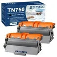 TN750 Black Toner Cartridge Compatible for Brother TN750 TN-750 For DCP-8110DN 8150DN 8155DN 8510DN MFC-8710DW 8810DW 8950DW/DWT Printer (2-Pack )