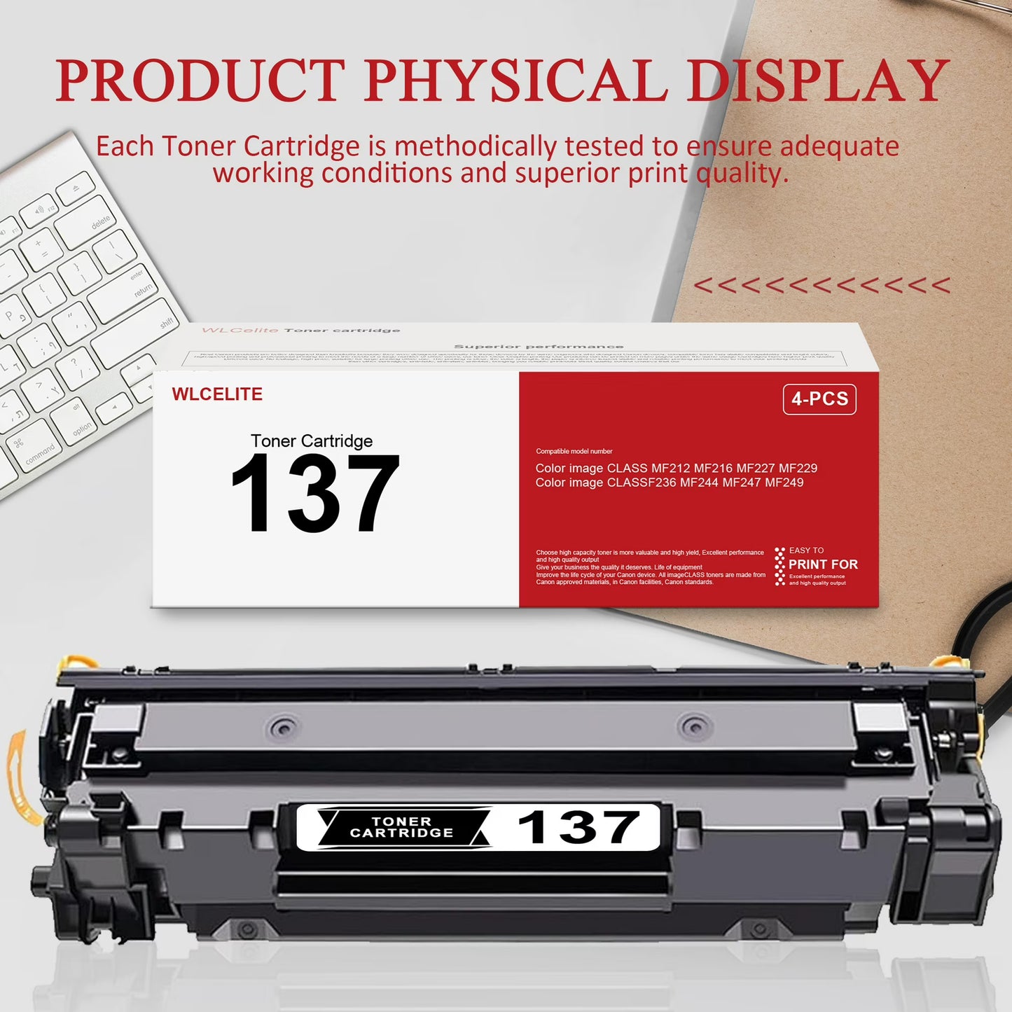 137 Toner Replacement for Canon 137 Toner Cartridge for MF227 MF229 Printer