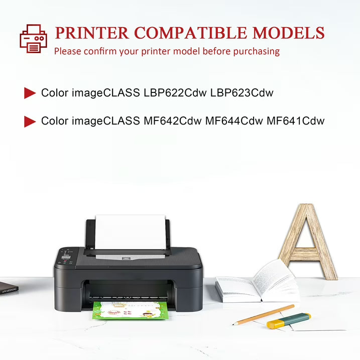 054 ‎CRG 054 Toner Cartridge Compatible for Canon 054 Toner Cartridge for LBP622Cdw LBP623Cdw Printer(Black)