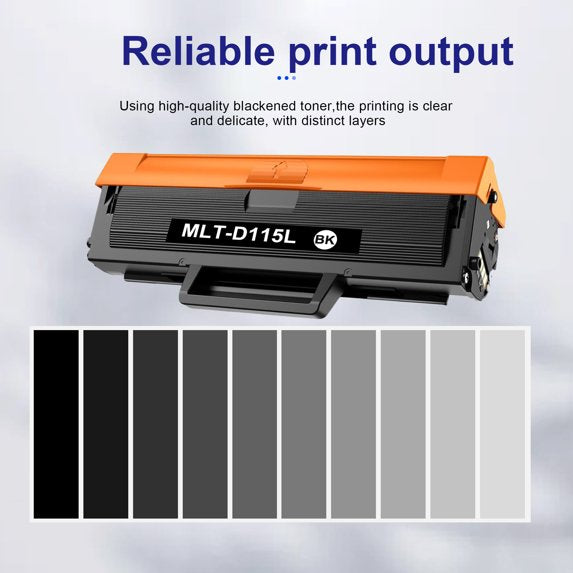 MLT-D115L Toner Cartridge 1-Pack Black Compatible for Samsung 115L MLT D115L for Xpress SL-M2830DW SL-M2880FW SL-M2670 SL-M2620 Printer High Yield