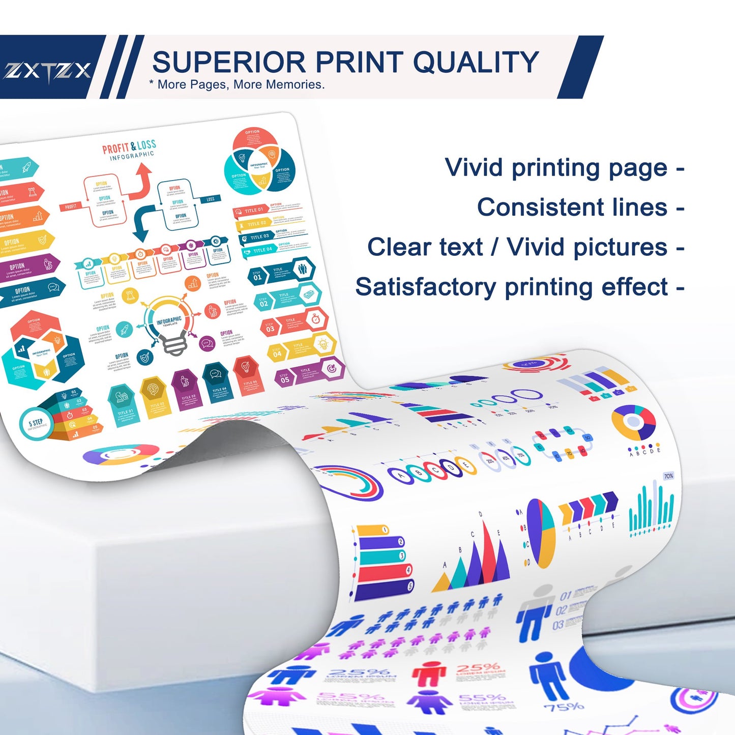 TN 431 Toner Cartridge for Brother TN 431 Toner Cartridges HL-L8260CDW HL-L8360CDW Printer 4pack