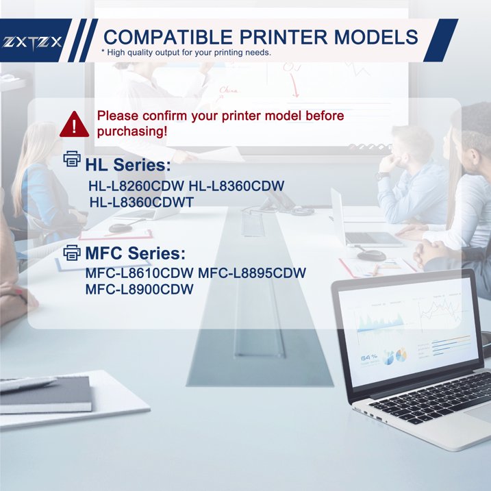 TN431 Toner Compatible for Brother TN431 Toner Cartridges for HL-L8360CDW Printer (2Pack)