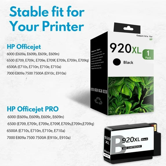 920XL High Yield Ink Cartridges Compatible 920XL for Officejet 6000 6500