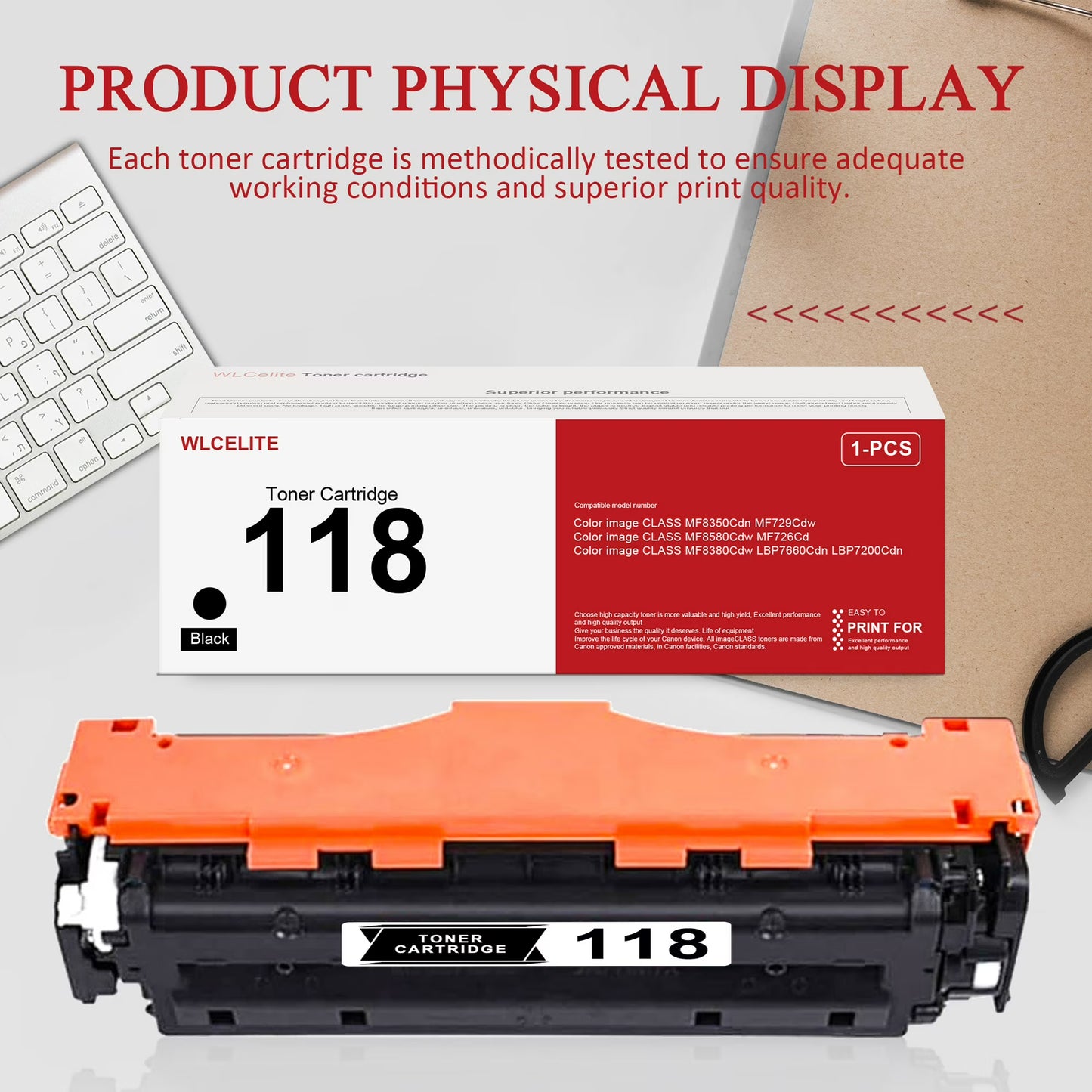 CRG 118 Toner Compatible for Canon 118 Toner Cartridge for MF8350Cdn MF729Cdw Printer