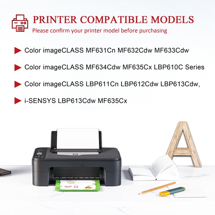 045 Toner Compatible for Canon 045 Toner Cartridges for MF634Cdw MF635Cx Printer