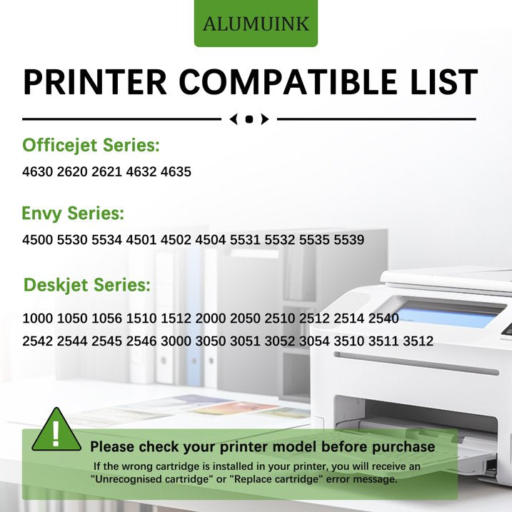 61XL Ink Cartridges Black Compatible for 61 XL Ink for Envy 4500 Officejet 4630 Printer