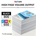 67XL Ink Cartridge Compatible for HP 67 Ink Cartridge for HP 67 XL Ink for DeskJet 2855e 2755e 6055e 6065e 4255e 4155e Printer (Black and Tri-Color)