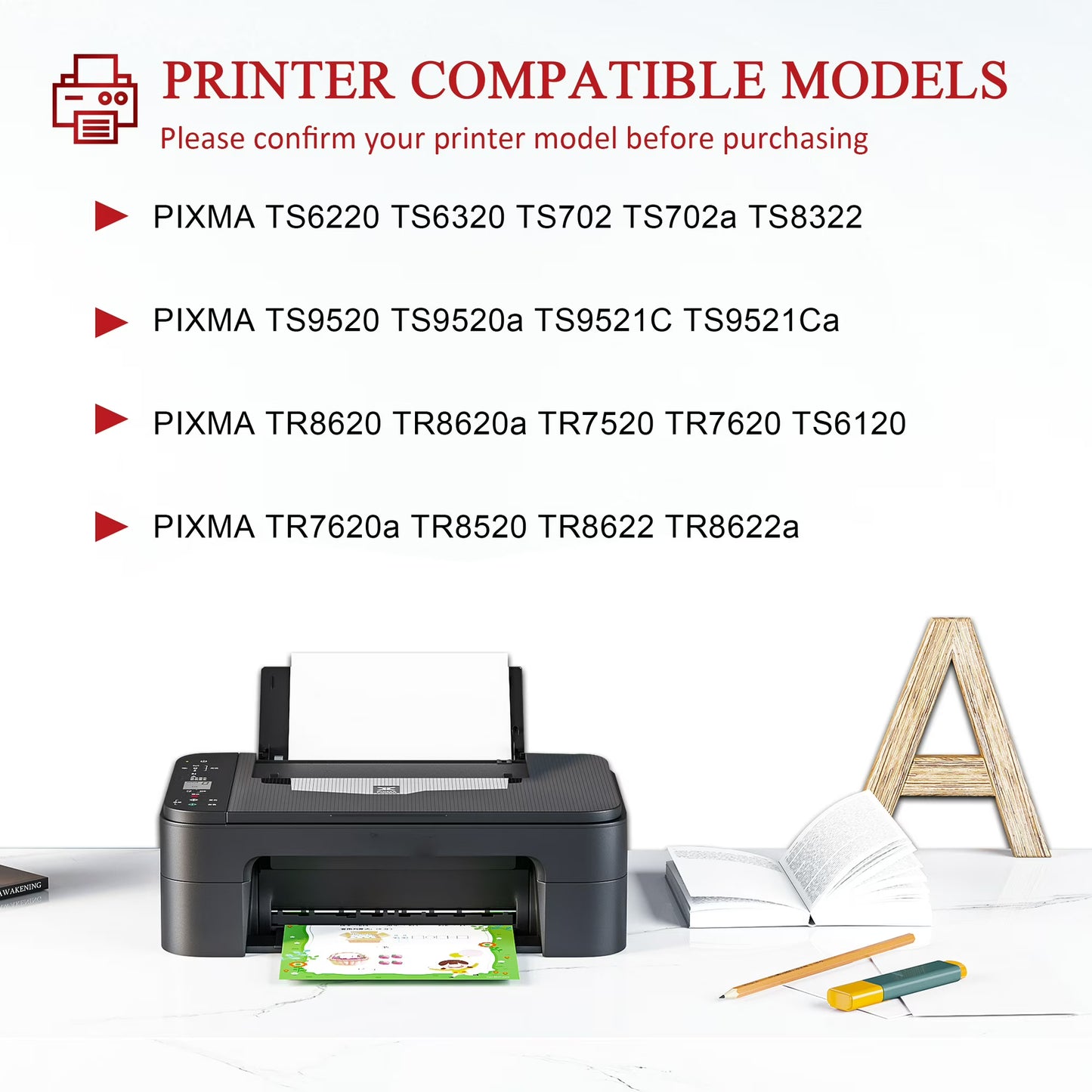 PGI 280XXL CLI 281XXL Ink Compatible for Canon 280 281 Ink Cartridge for TR8620a TR8620 TS9520 Printer (10 Pack)