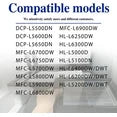 Compatible Toner & Drum Cartridge Replacement for Brother TN850 / DR820 (Toner 1-Black,Drum 1-Black)