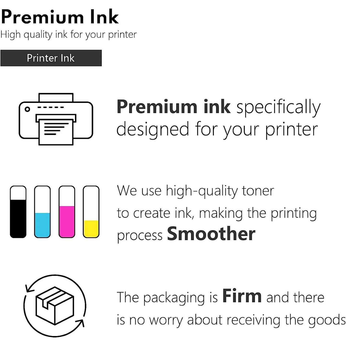 LC75 5-Pack (BK/C/M/Y) High Yield Ink Cartridge Replacement for Brother LC75 Mfc-J280W Printer
